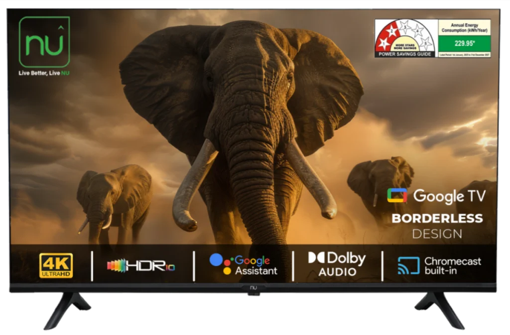 NU 165 cm (65 Inches) Borderless Series UHD Smart Google TV