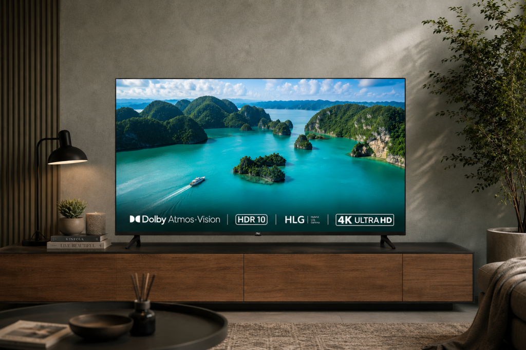NU 108 cm (43 Inches) New 2025 QLED Smart