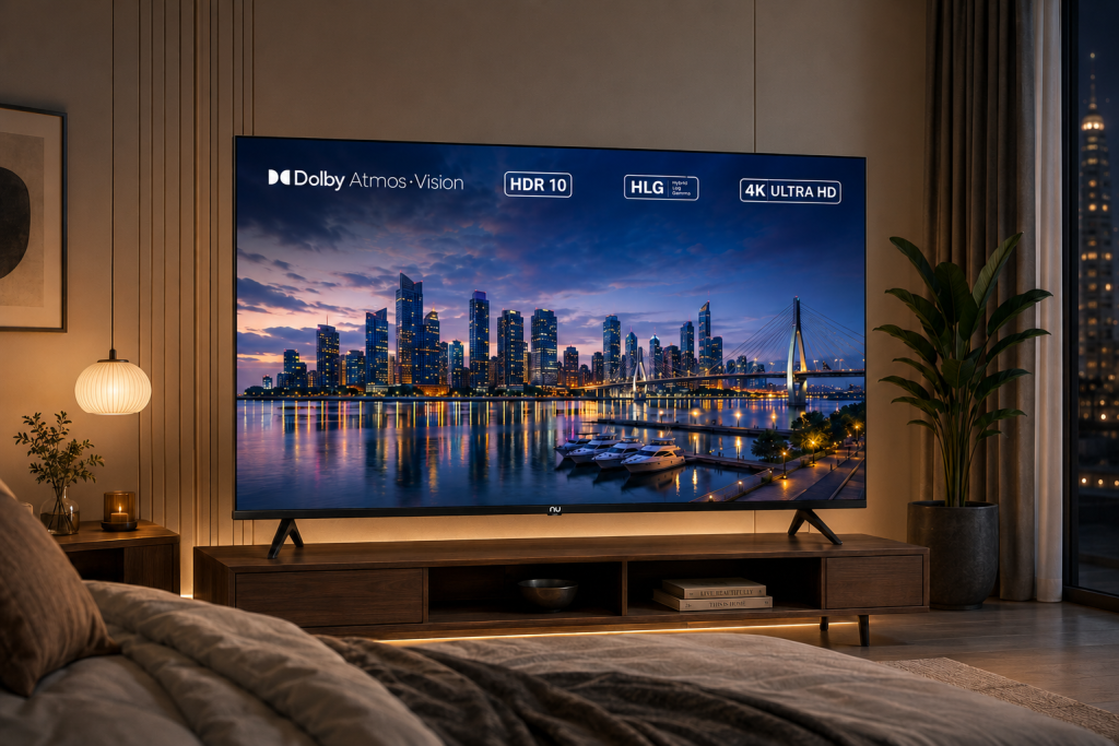 NU 139 cm (55 Inches) New 2025 QLED Smart